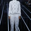 White Cotton Striped Jacket Pant Set