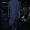 Blue Denim Embroidered Kurta Set