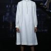 White Cotton Midi Dress
