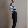 Newspaper double zip jacket set