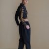 Lucian embroidered Black Co-ord set
