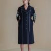 Black germ coat dress