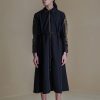 Lucian Embroidered Black Dress