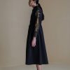 Lucian Embroidered Black Dress
