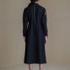 Lucian Embroidered Black Dress