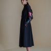 Black Red Floral Dress