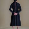 Black Red Floral Dress