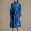 Blue evolution jacket dress