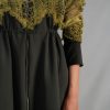 Yellow Map Embroidery Long Dress