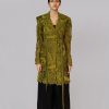 Yellow Map Embroidery Coat