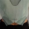 Grey Knitted Panel Top Set