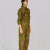 Yellow Map Embroidery Shirt Pant