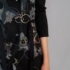 Black map coat set
