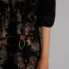 Black map short dress