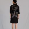 Black map short dress