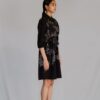 Black map short dress