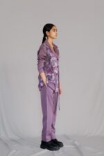 Mauve map coat set