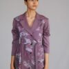 Mauve map coat set