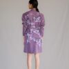 Mauve map coat dress