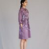 Mauve map short dress