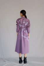 Mauve map long dress