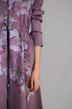 Mauve map long dress