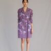 Mauve map coat dress
