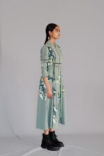 Grey map dress