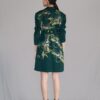 Green map coat dress